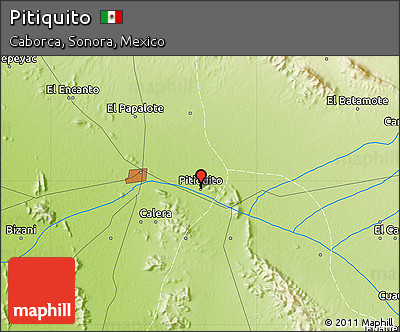 Physical Map of Pitiquito