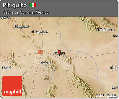Satellite Map of Pitiquito