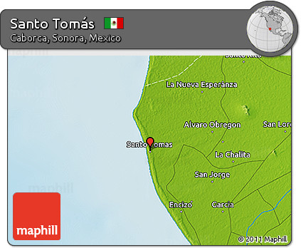 Physical 3D Map of Santo Tomás