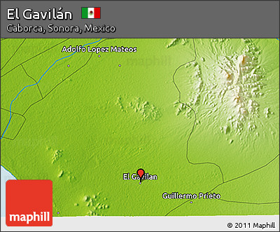 Physical 3D Map of El Gavilán