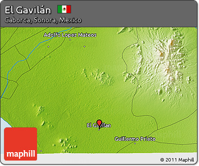 Physical 3D Map of El Gavilán