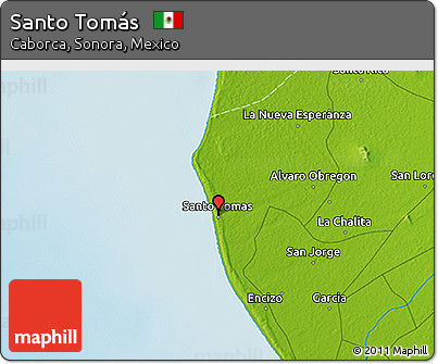 Physical 3D Map of Santo Tomás