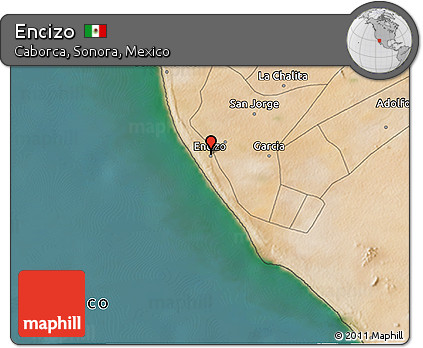 Satellite 3D Map of Encizo
