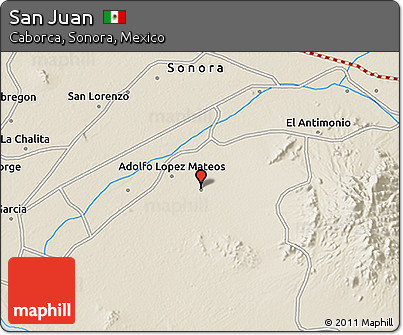 Shaded Relief 3D Map of San Juan