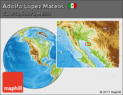 Physical Location Map of Adolfo López Mateos
