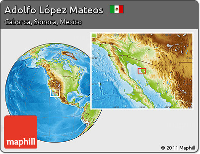 Physical Location Map of Adolfo López Mateos