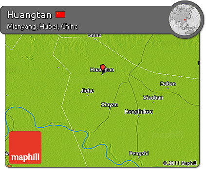 Physical 3D Map of Huangtan