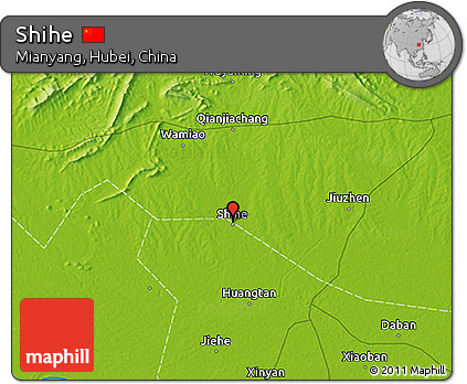 Physical 3D Map of Shihe