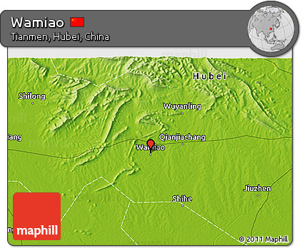 Physical 3D Map of Wamiao