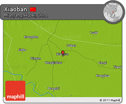 Physical 3D Map of Xiaoban