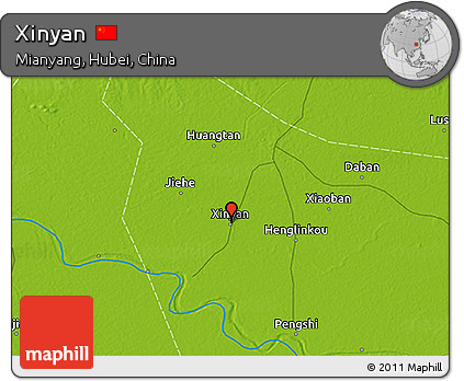 Physical 3D Map of Xinyan