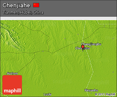 Physical 3D Map of Chenjiahe
