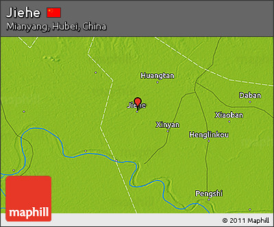 Physical 3D Map of Jiehe