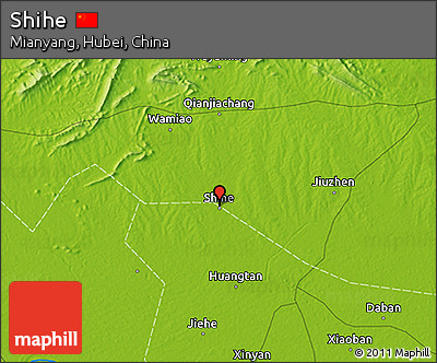 Physical 3D Map of Shihe