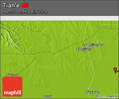 Physical 3D Map of Tian'e