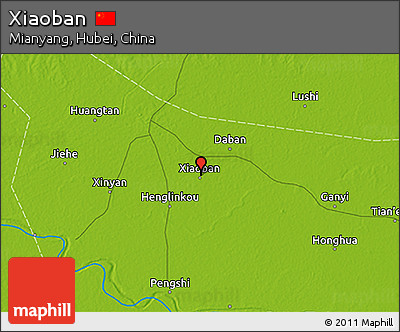 Physical 3D Map of Xiaoban