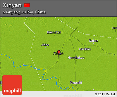 Physical 3D Map of Xinyan