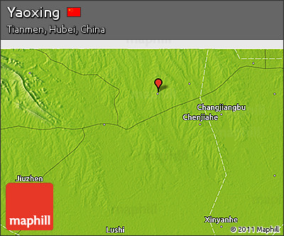 Physical 3D Map of Yaoxing