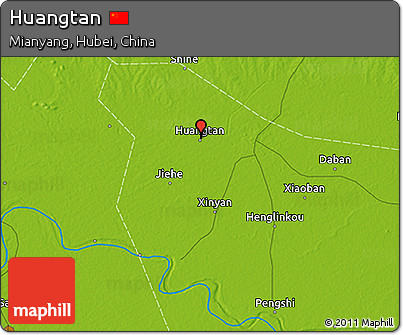 Physical 3D Map of Huangtan