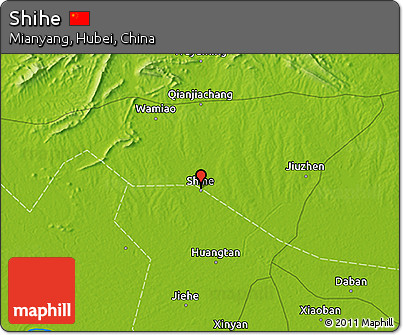 Physical 3D Map of Shihe