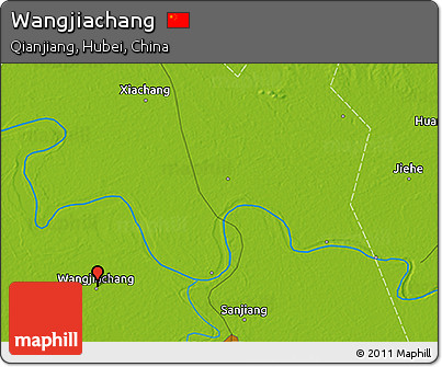 Physical 3D Map of Wangjiachang