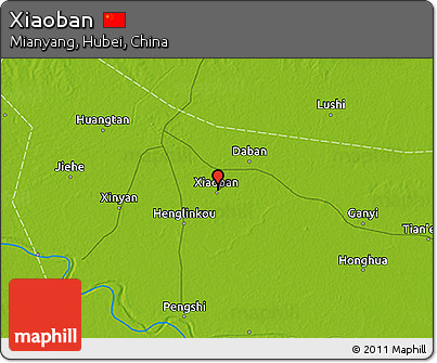Physical 3D Map of Xiaoban