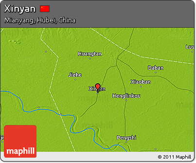 Physical 3D Map of Xinyan