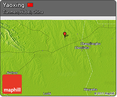 Physical 3D Map of Yaoxing