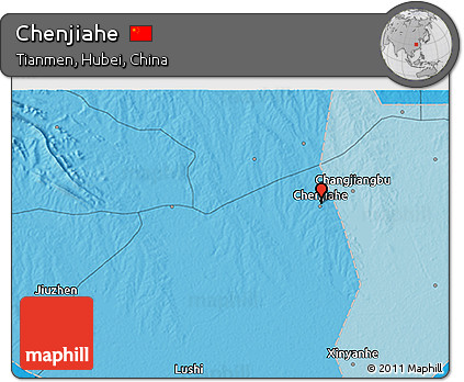 Political 3D Map of Chenjiahe