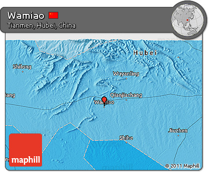 Political 3D Map of Wamiao
