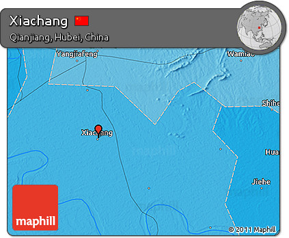 Political 3D Map of Xiachang