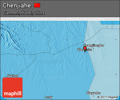 Political 3D Map of Chenjiahe