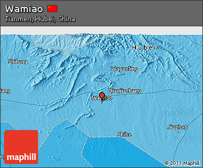 Political 3D Map of Wamiao