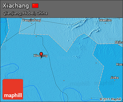 Political 3D Map of Xiachang