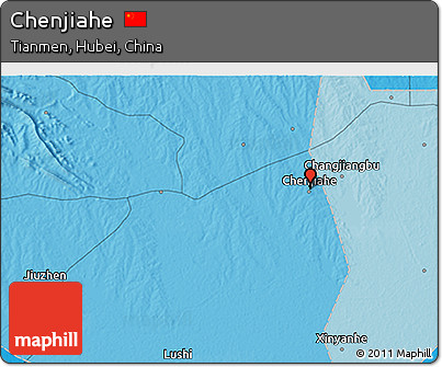Political 3D Map of Chenjiahe