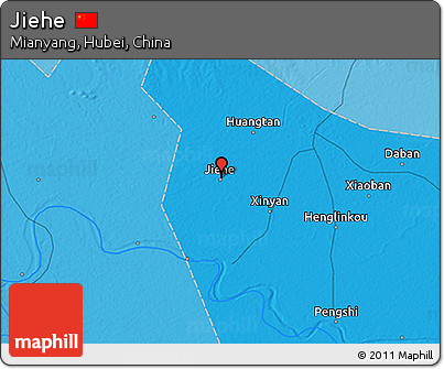 Political 3D Map of Jiehe