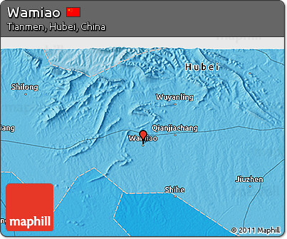 Political 3D Map of Wamiao