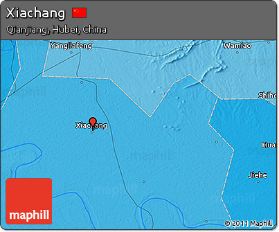 Political 3D Map of Xiachang