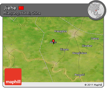 Satellite 3D Map of Jiehe