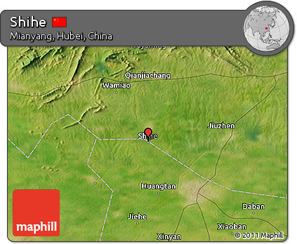Satellite 3D Map of Shihe