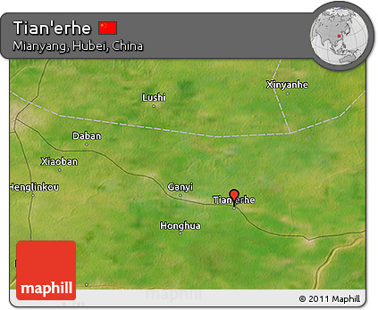 Satellite 3D Map of Tian'erhe