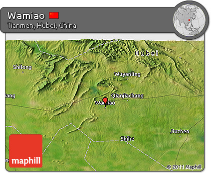 Satellite 3D Map of Wamiao