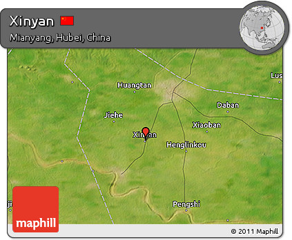 Satellite 3D Map of Xinyan