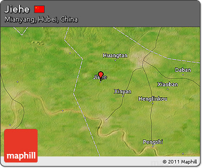 Satellite 3D Map of Jiehe
