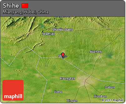 Satellite 3D Map of Shihe