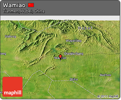 Satellite 3D Map of Wamiao