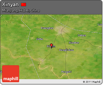 Satellite 3D Map of Xinyan