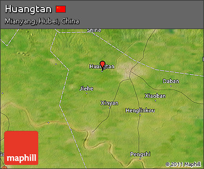 Satellite 3D Map of Huangtan