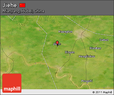 Satellite 3D Map of Jiehe
