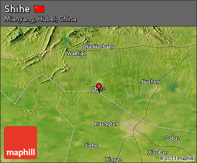Satellite 3D Map of Shihe